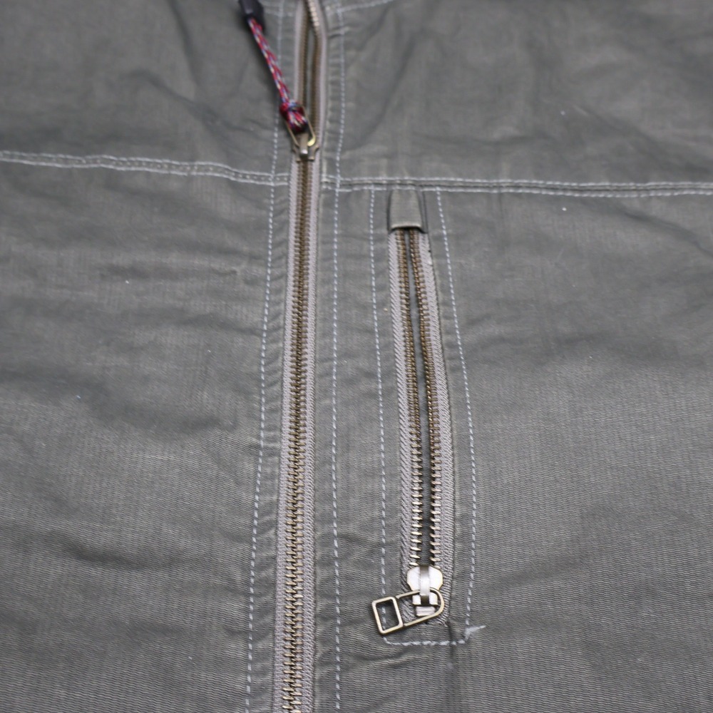 Kuhl Jacket Men XL Green Burr Canvas Rugged Fleece Lined Full Zip Utility Hiking - Picture 3 of 15